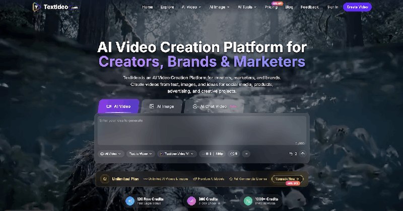 AI Video Generator for Creators, Brands & Marketers | Textideo