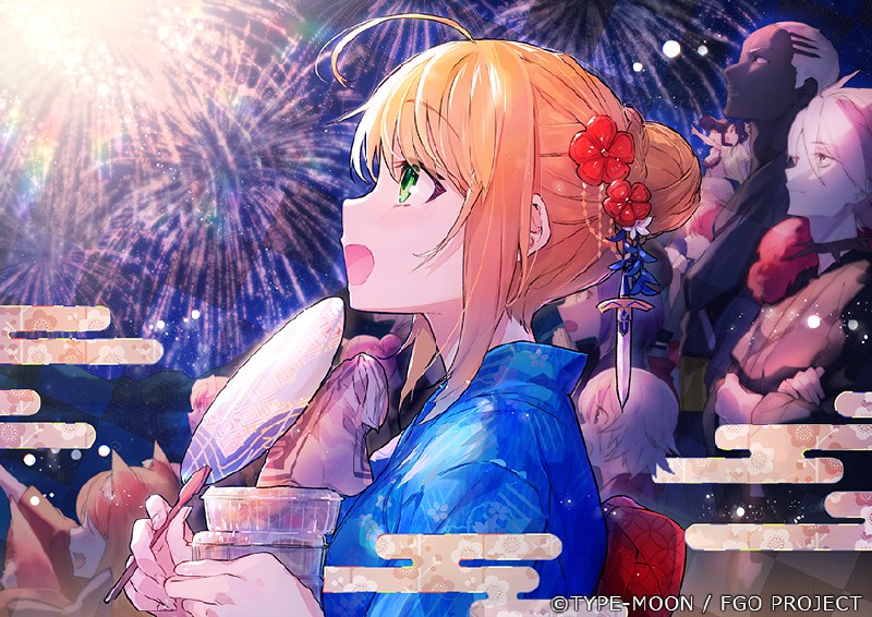 #pixiv日榜#3 浴衣セイバー
