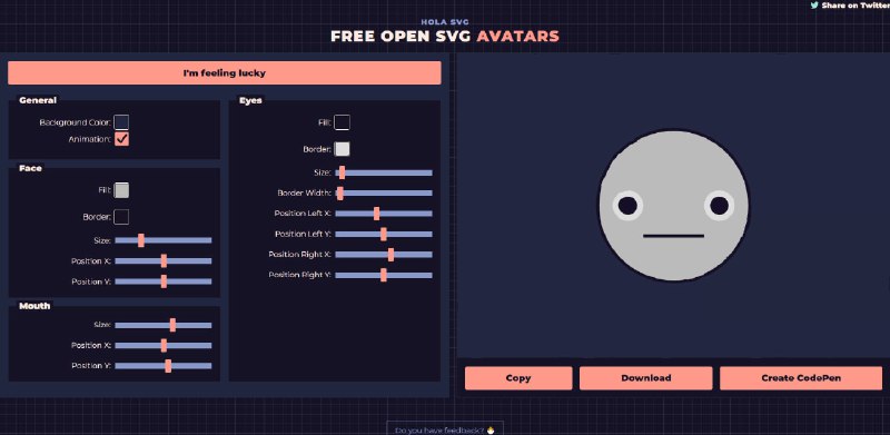 #工具 #网址 #网站一个免费的 SVG 头像生成器这是一款开源工具，来自