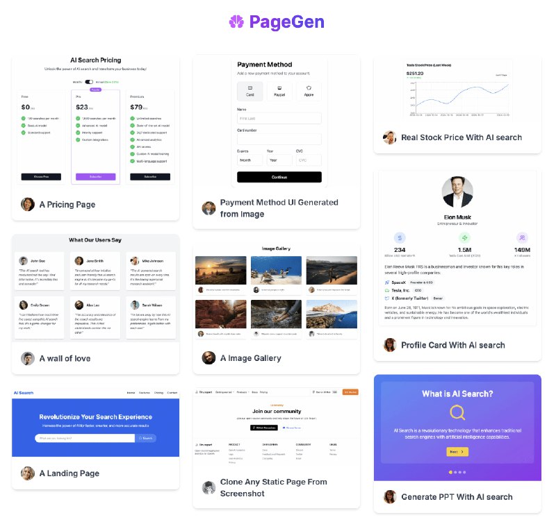 PageGen-AI Page Generator