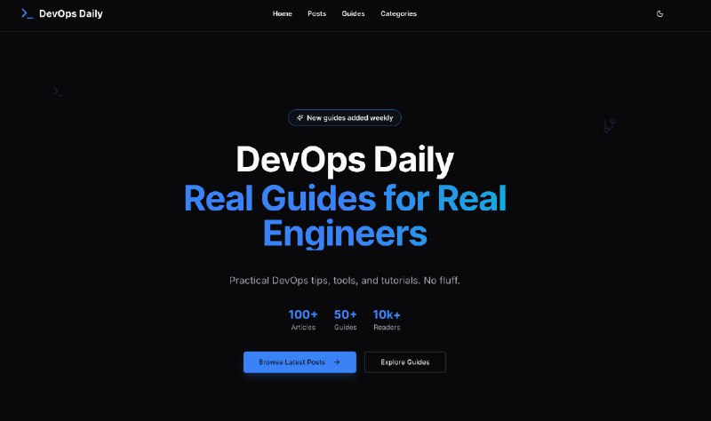 DevOps Daily - Tutorials, Guides, Simulators & News for DevOps Engineers