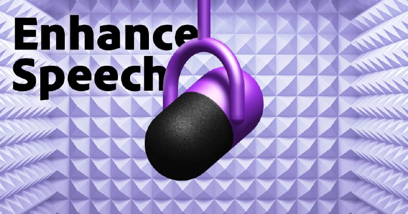 Enhance Speech from Adobe | Free AI filter for cleaning up spoken audio