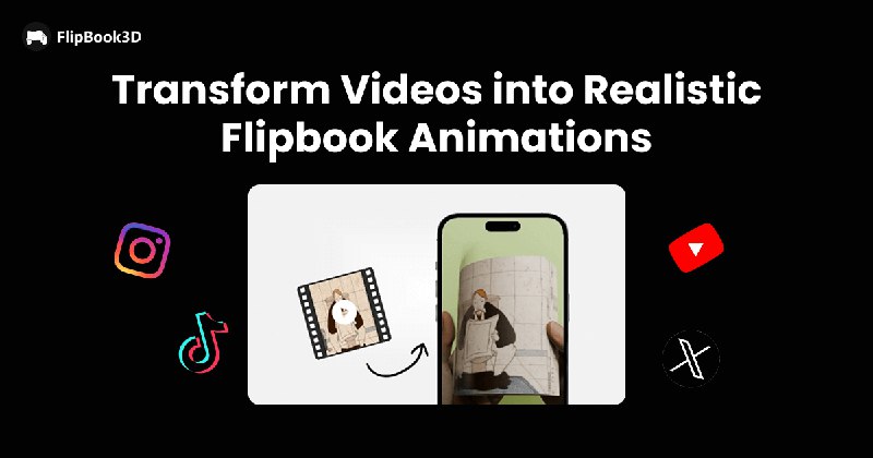Flipbook3D: Free Video to 3D Flipbook Animation Maker