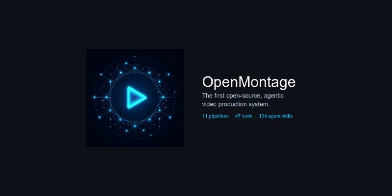 GitHub - calesthio/OpenMontage: World's first open-source, agentic video production system. 12 production pipelines, 100+ tools…