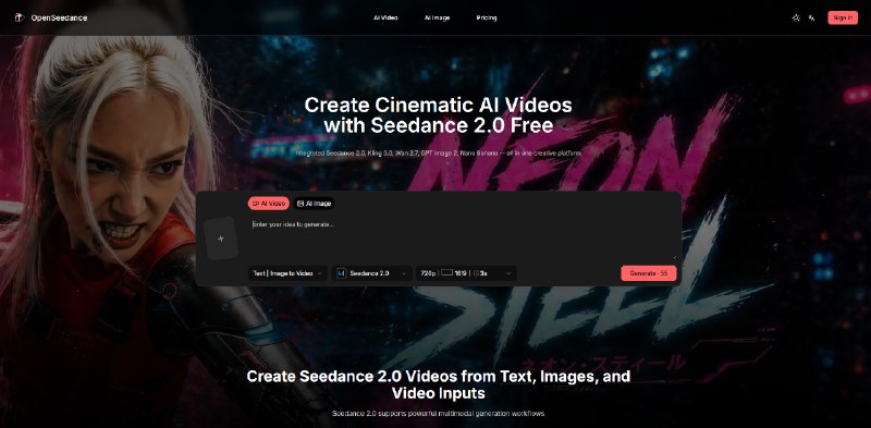 Seedance 2.0 Free: Multimodal Seedance AI Video Generator