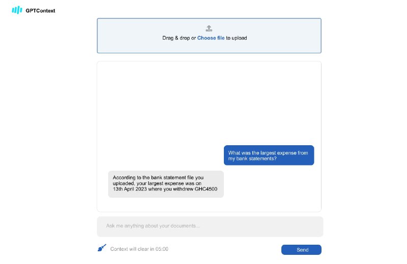 #AI #开源支持自部署的AI文档对话GPTContext 允许用户上传上下文文件并基于它查询聊天 GPT AI该项目利用来自 Llama Hub AI 的数据加载器为通过前端馈送的数据创建索引