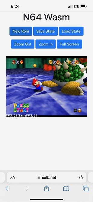 国外工程师 Neil 在 GitHub 上开源了任天堂 64 模拟器（N64）：N64Wasm