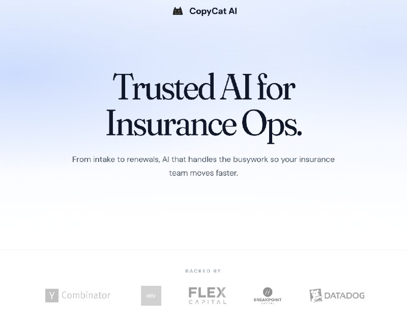 CopyCat AI | AI Agents for Insurance Operations