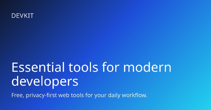 DevKit | Free Online Developer Tools