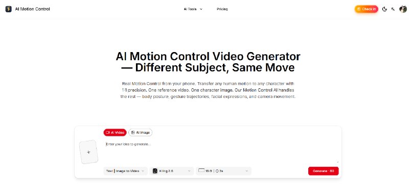 AI Motion Control: Clone Any Movement, Change Any Subject