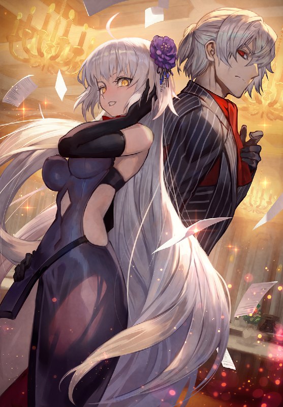 #pixiv日榜#3 黒の二人