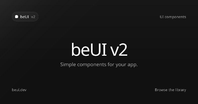 beUI · The motion toolkit for React & Next.js