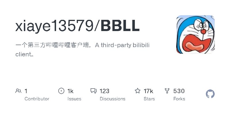 GitHub - xiaye13579/BBLL: 一个第三方哔哩哔哩客户端，A third-party bilibili client。
