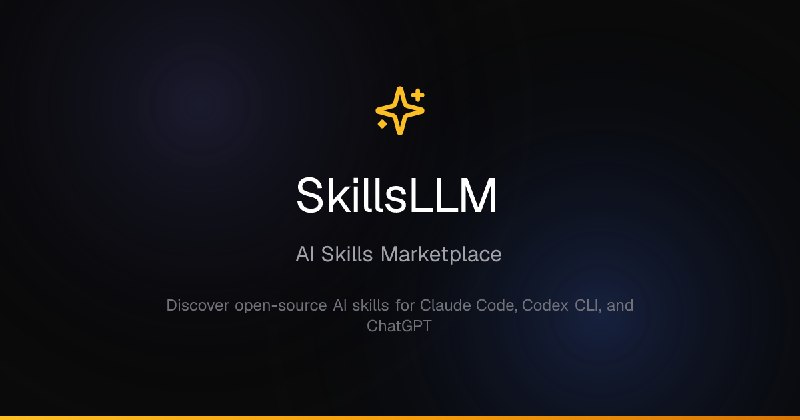 SkillsLLM - AI Skills Marketplace