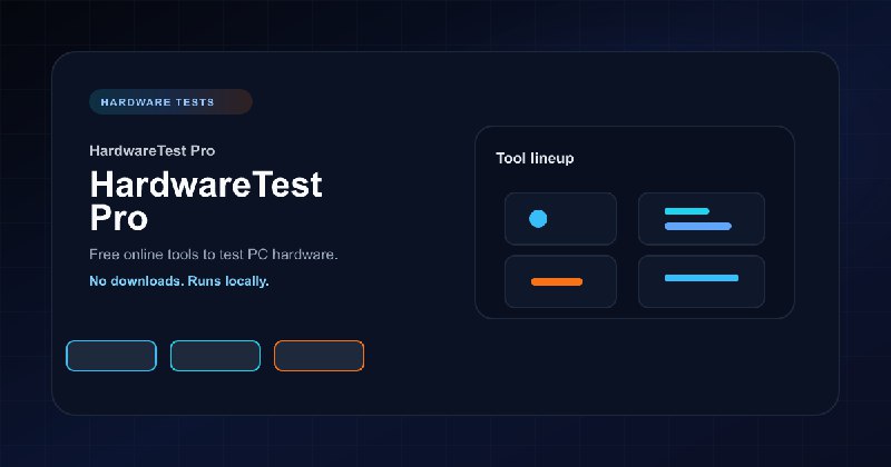 Free Online Hardware Tests - Browser Diagnostics