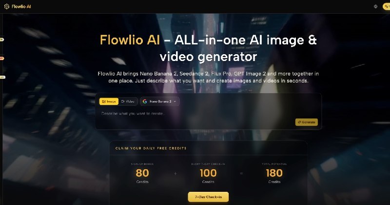 Flowlio AI:AI 图像生成器 & AI 视频生成器