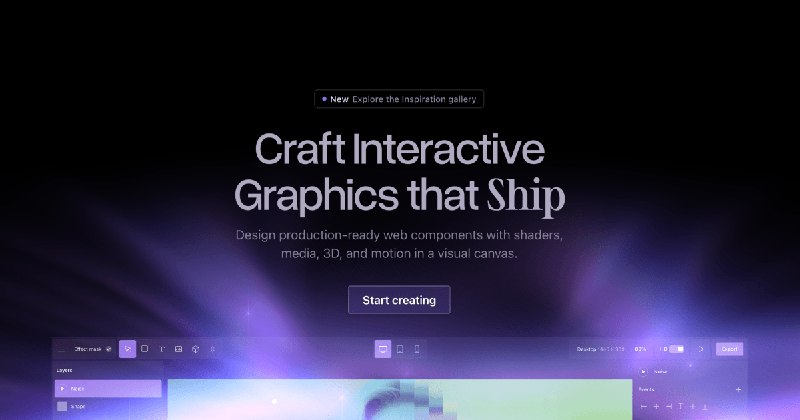Unicorn Studio — Craft Interactive Graphics that Ship