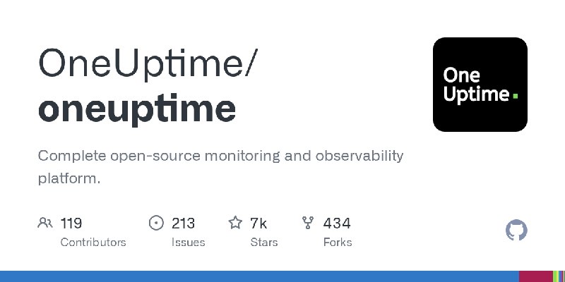 GitHub - OneUptime/oneuptime: Complete open-source monitoring and observability platform.