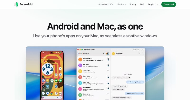 AndroMeld: Android Apps on Mac and Files in Finder