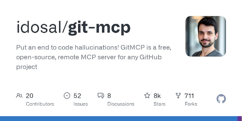 GitHub - idosal/git-mcp: Put an end to code hallucinations! GitMCP is a free, open-source, remote MCP server for any GitHub project