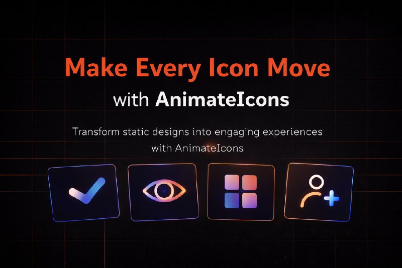 AnimateIcons | 542+ Free Animated React Icons