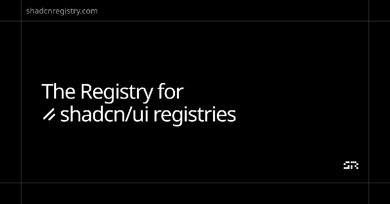Explore shadcn/ui Registries