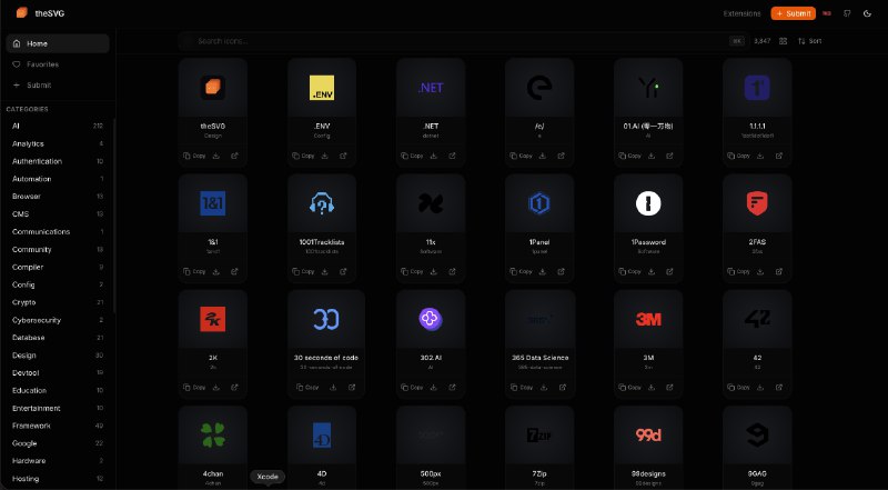 theSVG - 6,492+ Free Brand SVG Icons for Developers and Designers