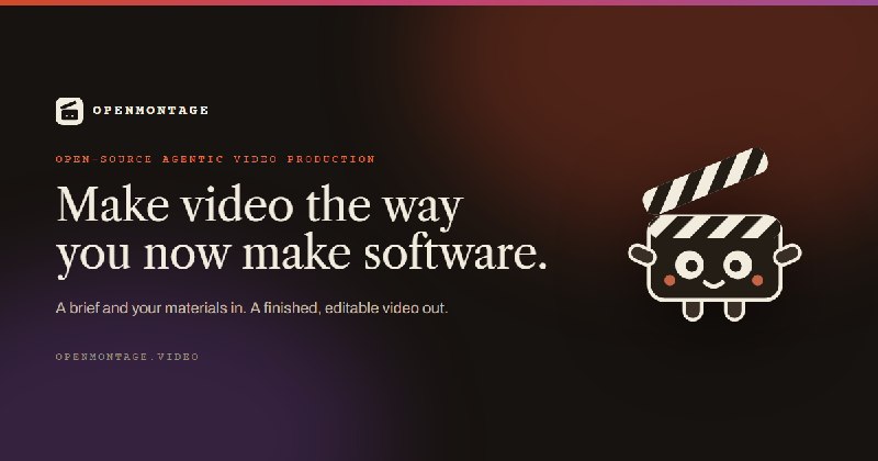 OpenMontage — open-source agentic video production
