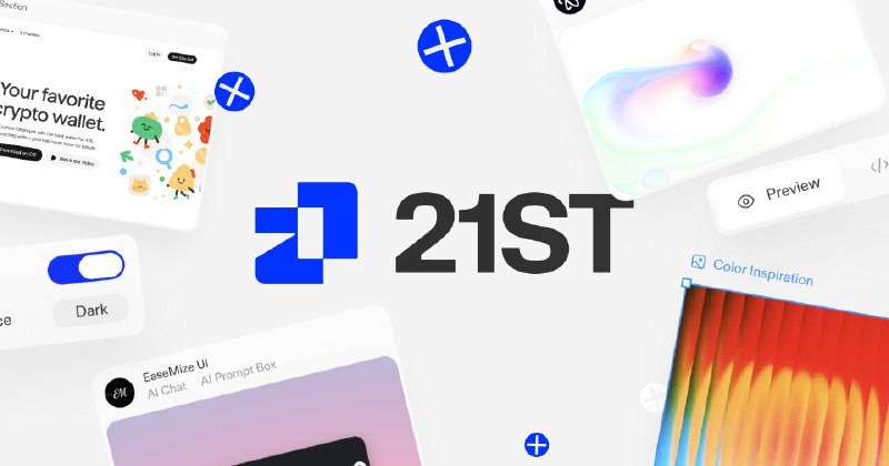 Discover community-made UI components | 21st