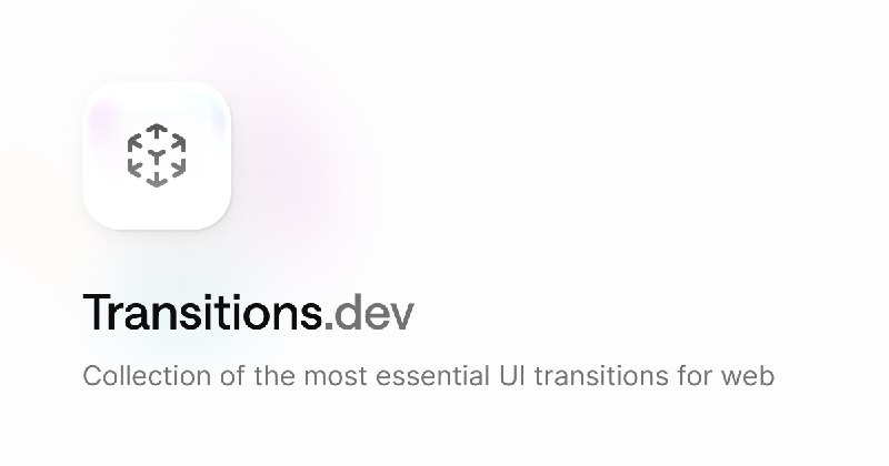 Transitions.dev: UI transitions for AI agents