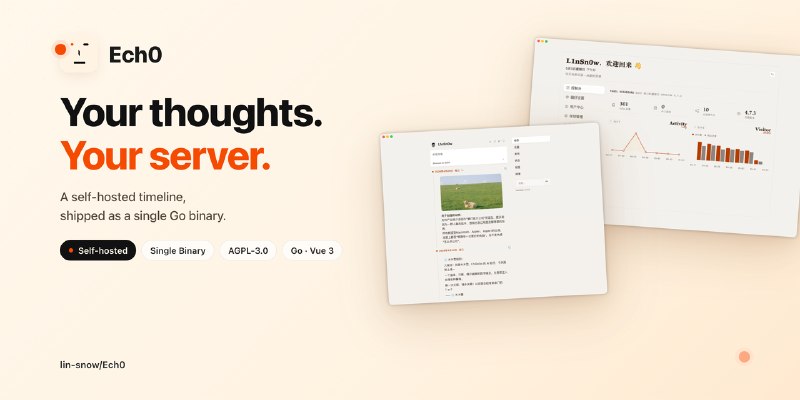 GitHub - lin-snow/Ech0: Ech0 – An open-source, self-hosted lightweight publishing platform for personal idea sharing.