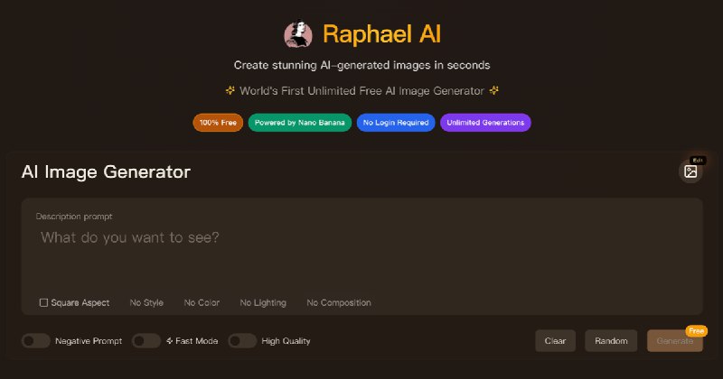 Raphael AI - Free Unlimited AI Image Generator