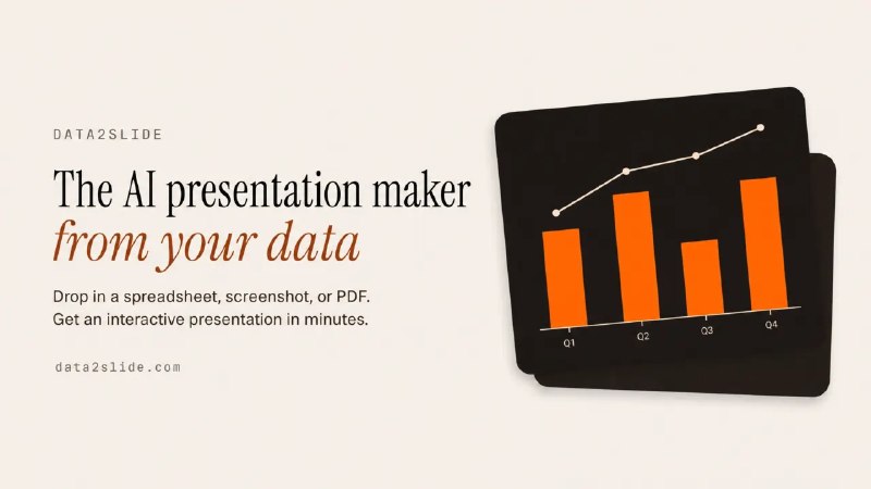 Data2Slide — AI Presentation Maker from Your Data