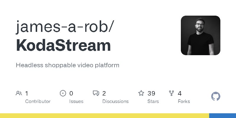 GitHub - james-a-rob/KodaStream: Headless shoppable video platform