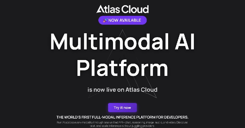 400+ AI Models, One API for Image, Video, Audio and Chat | Atlas Cloud