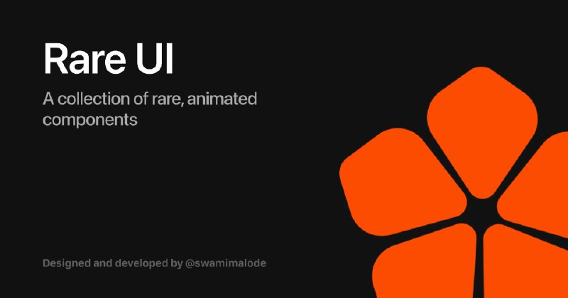 Rare UI — Rare Animated React Components
