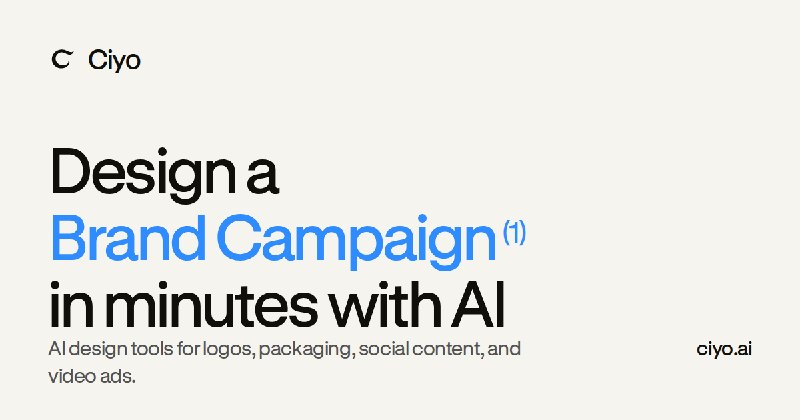 Ciyo AI Design Tools | Create Pro Designs in Minutes
