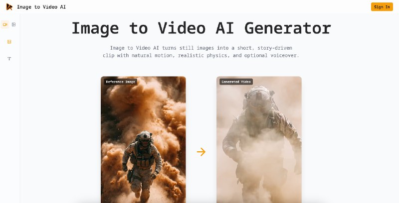 Image to Video AI - 免费AI图片转视频生成器