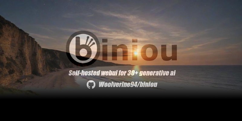 GitHub - Woolverine94/biniou: a self-hosted webui for 30+ generative ai