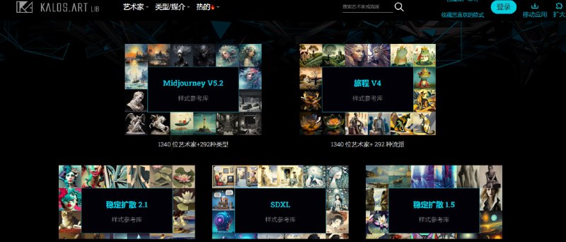 🔁 Kalos AI Style Library📦 AI绘画风格库 ｜ 提示词参考 ｜ 艺术家风格