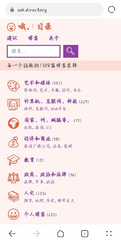 一个收集了n个博客的网站