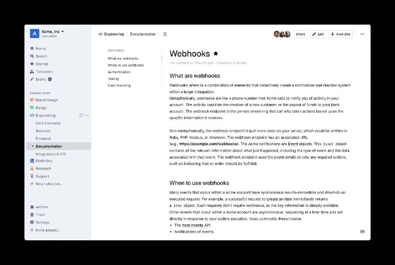Outline使用 React 和 Node.js 为您的团队构建的快速、协作知识库
