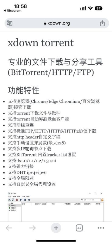Xdown专业下载器专业的文件下载与共享工具，pc软件，支持win+mac，支持主流协议～