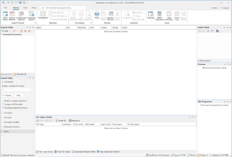 Duplicate File Detective |专业级重复文件清理工具款面向个人与企业用户的重复文件检测与管理工具，通过文件名、大小以及内容哈希值（如 MD5、SHA256）等多维度分析，实现高精度识别重复文件