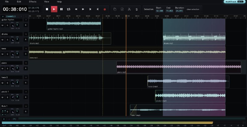 🎵 🔁 AudioMass📦 音频编辑 ｜ 开源免费 ｜ 浏览器工具