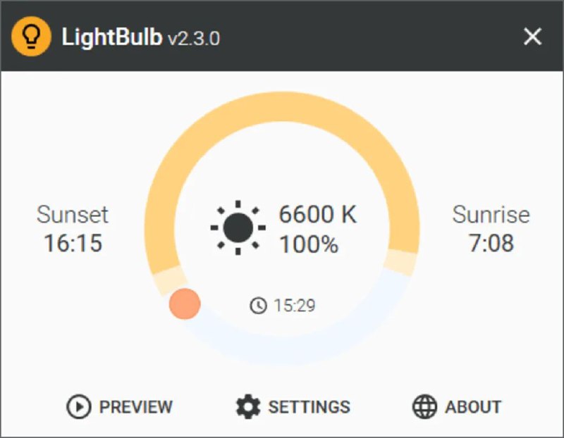 LightBulb一款应用程序，可减少因工作到深夜时盯着电脑屏幕而产生的眼睛疲劳