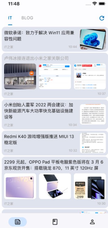 #RSS #Android Material you 风格的安卓阅读器，发现自独立开发者社区，还在测试，可以试用后给开发者提出建议