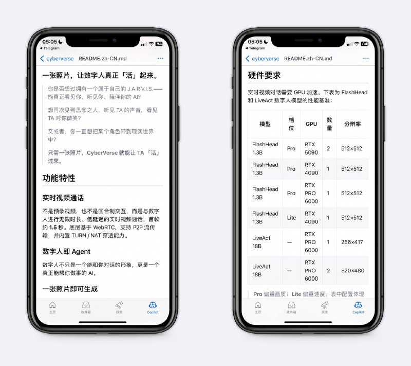 开源的数字人智能体平台丢给它一张照片，它就能跟你实时视频通话，模型自动生成实时面部动画、自然口型、连呼吸的轻微起伏都有，跟真人视频似的，还能帮你查资料、记东西、执行任务～