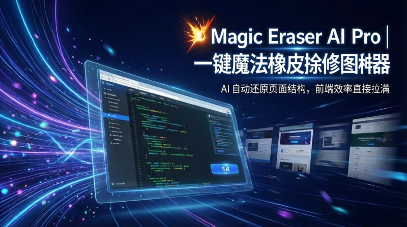 💥 Magic Eraser AI Pro｜一键魔法橡皮擦修图神器AI 驱动的照片处理工具，抹掉多余元素只需一点🟢 工具亮点：🧽 智能去除杂物： 一键删除照片中不需要的物体  ✨ 画质增强： AI 自动提升清晰度与细节  🎨 背景替换： 轻松更换背景，适合证件照/素材图  🪄 修复与美化： 照片校正、润色、智能修复  🚫 去除水印： AI 无痕处理，多场景实用  🤖 AI 加持： 新一代算法，效果自然不突兀  📦 体积小巧： 安装快，占用低🔑 状态： 已解锁 Premium  📥 下载地址：  👉 点我下载📢 频道 | 💬 群组 | 📬 投稿 | 📨 商务#修图 #AI修图 #去水印 #图片处理 #MagicEraser #Android