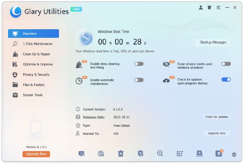 Glary Utilities一款集系统清理、性能优化与隐私保护于一体的综合工具